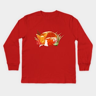 Toby the Fox Sleeping Kids Long Sleeve T-Shirt